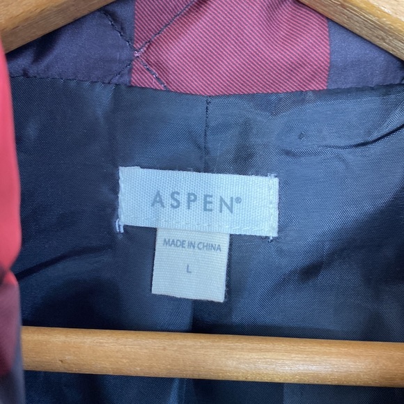 Aspen Vest Red Buffalo Check W/ Gold Tone Hardware Double Pockets Size: Large - Picture 4 of 4